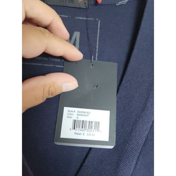 NWT ATM Anthony Thomas Melillo Blue V-Neck 100% Pima Cotton Shift Dress Small - Picture 8 of 11